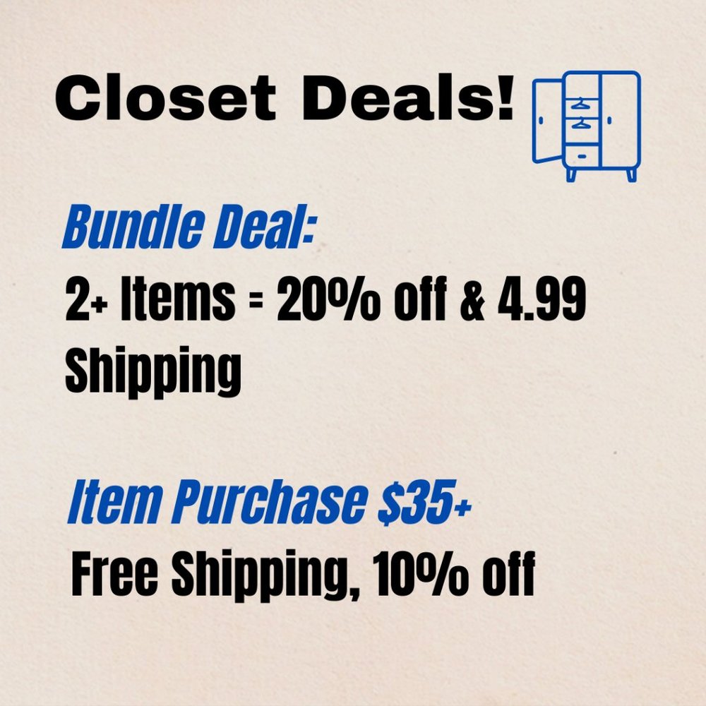 Closet Discounts Available!